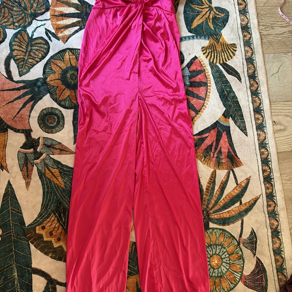 Vibrant Pink Wide-Leg Pant Jumpsuit - New with tags - Picture 6 of 7